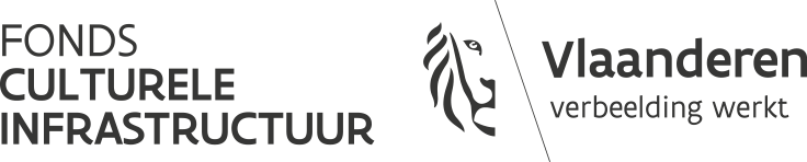 Logo Fonds Culturele Infrastructuur en Vlaamse overheid