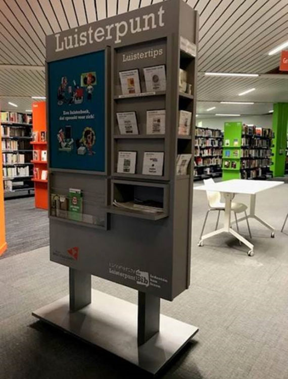 Bibliotheek Kortrijk stand Daisy-luisterboeken