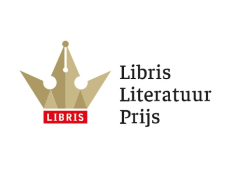 logo van de libris literatuur prijs (een kroon met in het midden een vulpen)
