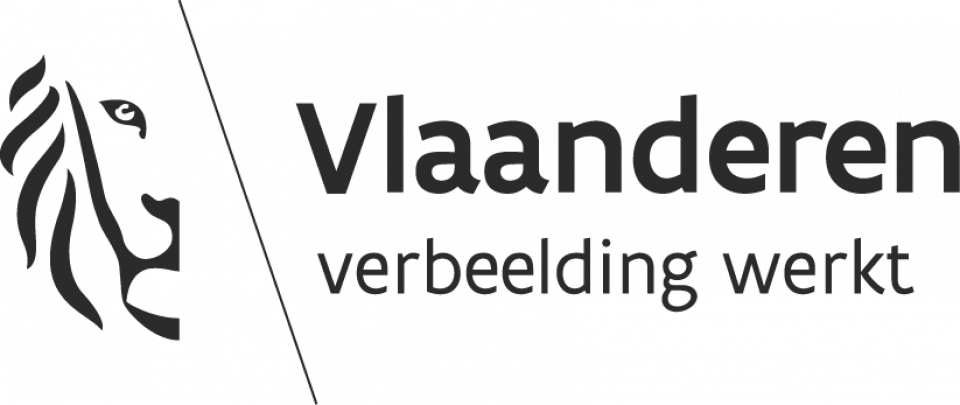 logo Vlaamse overheid met slogan Verbeelding werkt