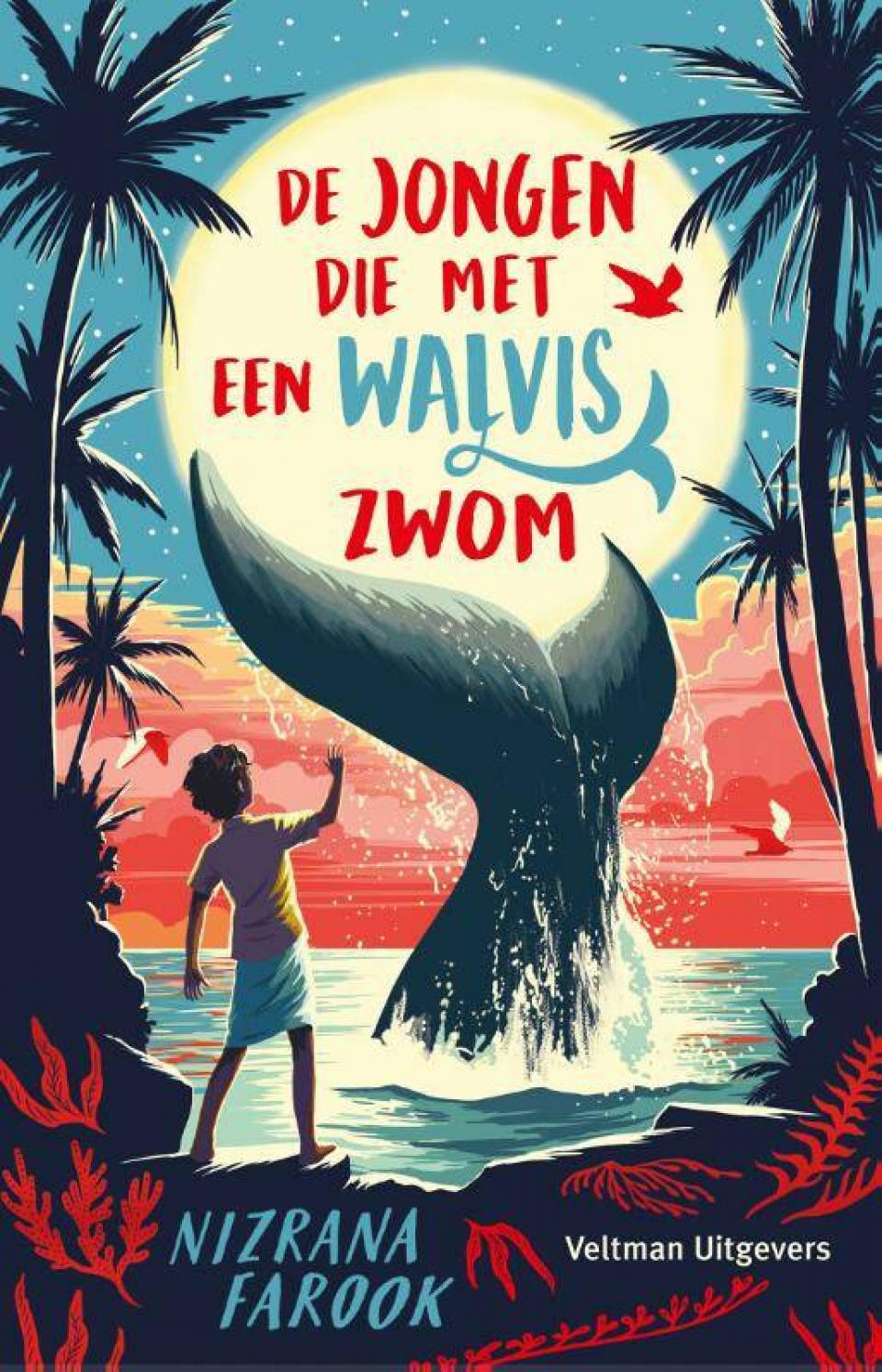 Cover boek De jongen die met een walvis zwom van Nizrana Farook